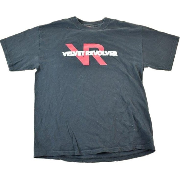 Vintage 2004 Velvet Revolver Tour Souvenir Crew Neck T Shirt Made In USA Men's Large from propervintagecanada