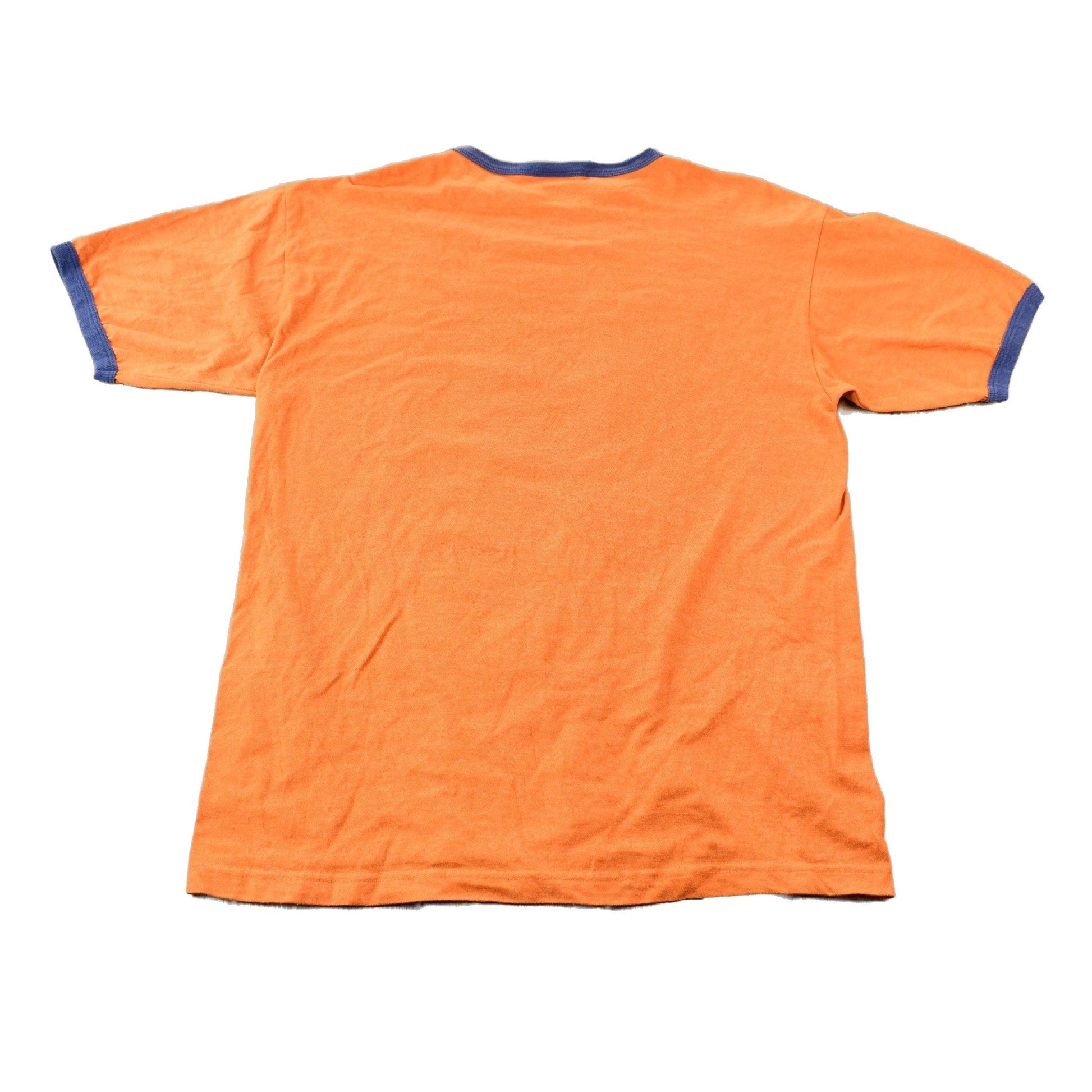 Vintage 2005 Dracula Night of the Vampire Orange and Blue Ringer Graphic T-Shirt Men's Large from propervintagecanada