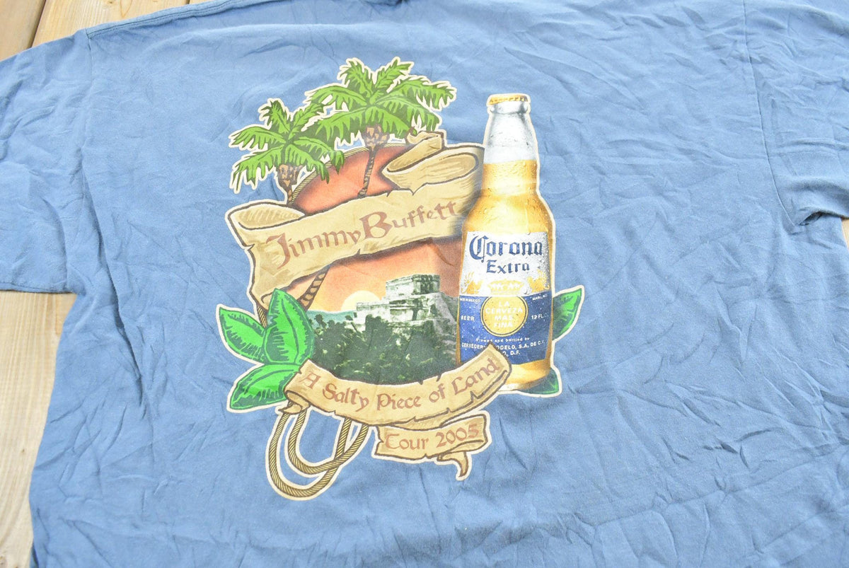 Vintage 2005 Jimmy Buffett A Salty Piece of Land Tour T-Shirt Men's XL from propervintagecanada