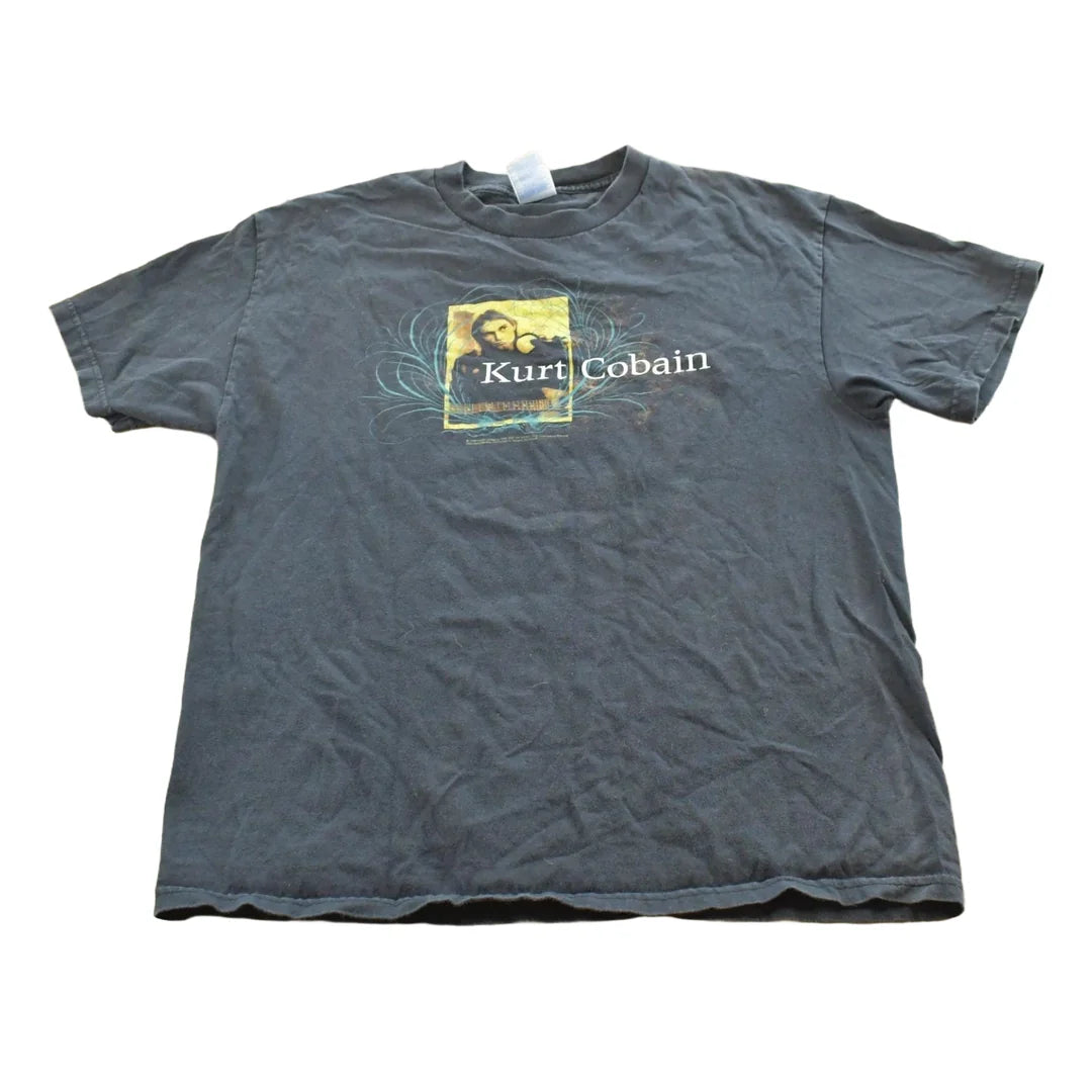 Vintage 2005 Kurt Cobain Nirvana Graphic Band T-shirt Mens L from propervintagecanada