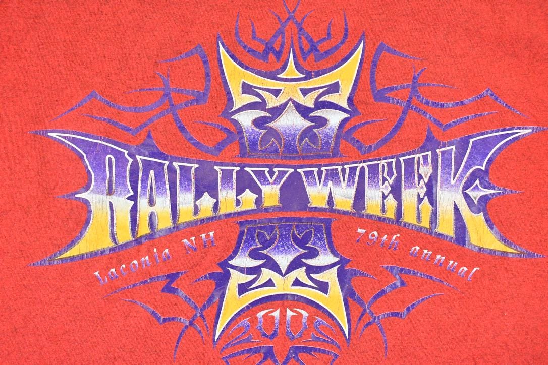 Vintage 2005 Rally Week Souvenir Travel T-Shirt Men's XXL from propervintagecanada