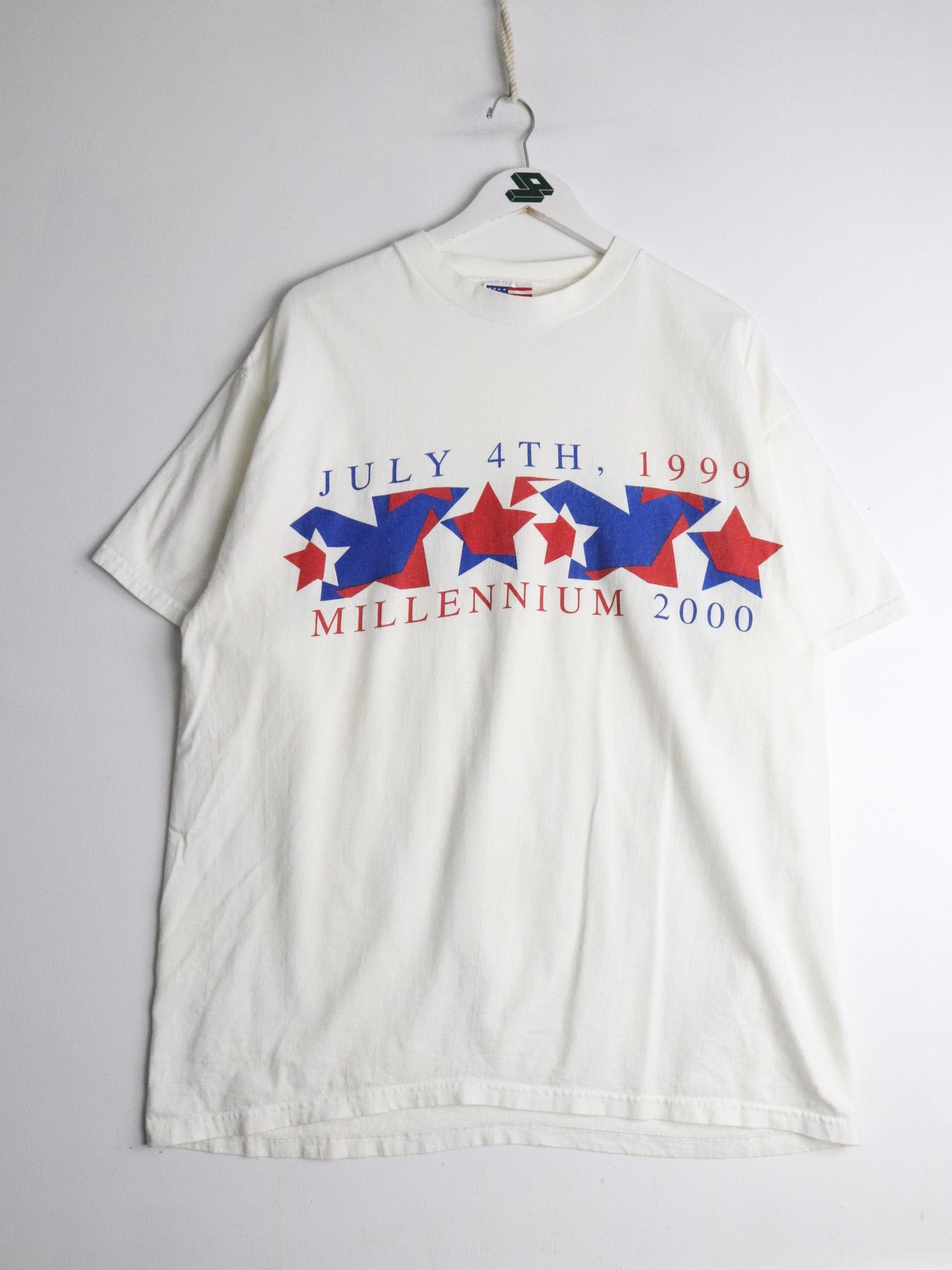 Vintage 4th of July T Shirt Mens XL White 90s from propervintagecanada