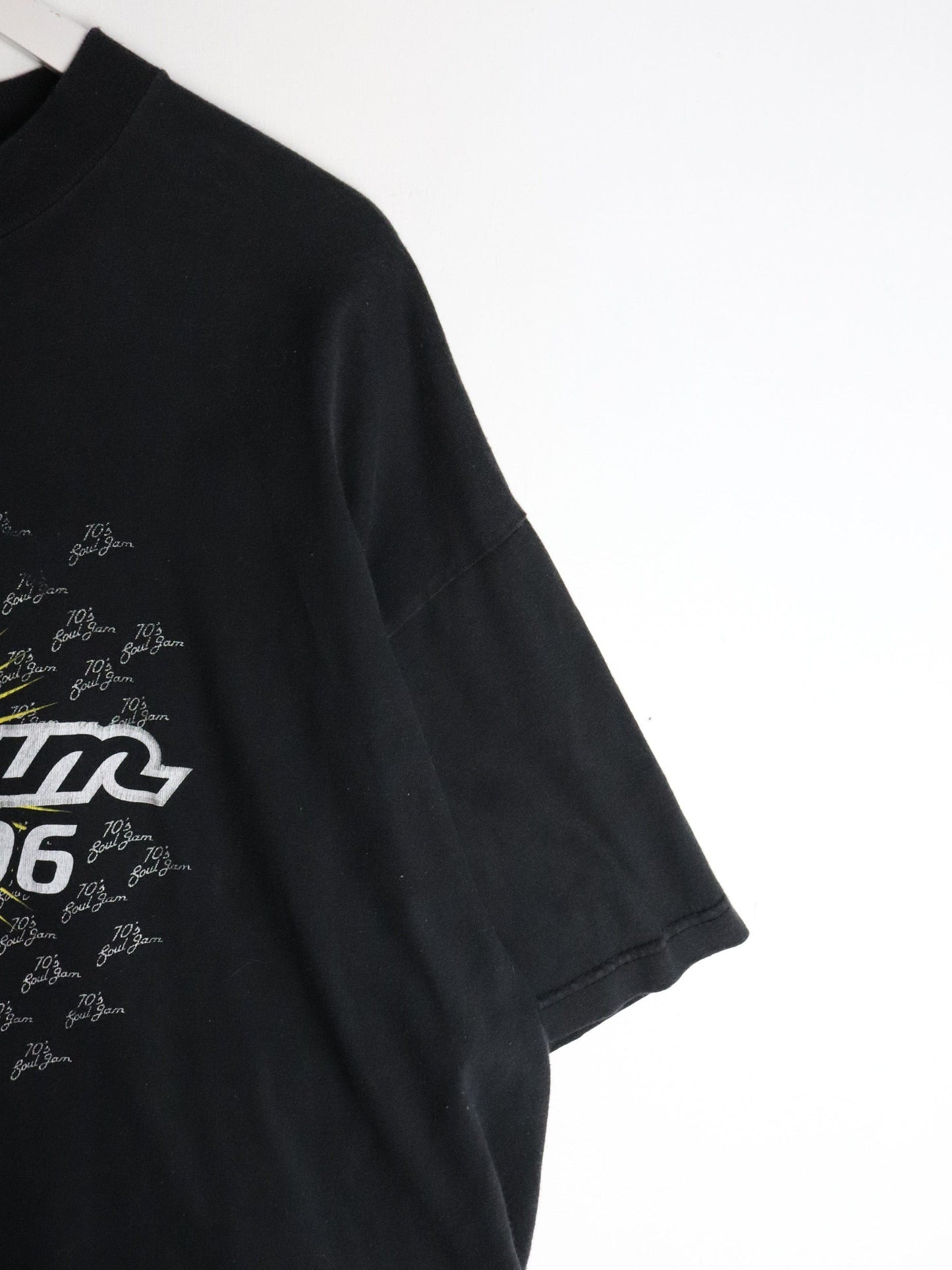Vintage 70's Soul Jam T Shirt Mens 2XL Tall Black 2006 Concert from propervintagecanada