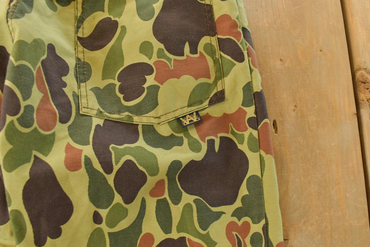 Vintage 70s Duck Camo Hunting Pants, Men's 32x32 from propervintagecanada