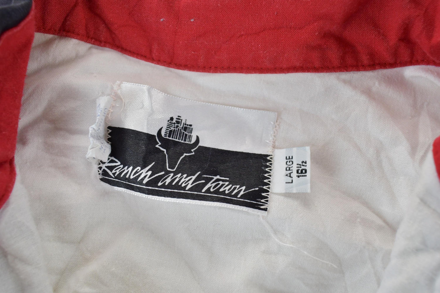 Vintage 70s Ranch And Town Western Button Up Shirt Men's Large from propervintagecanada