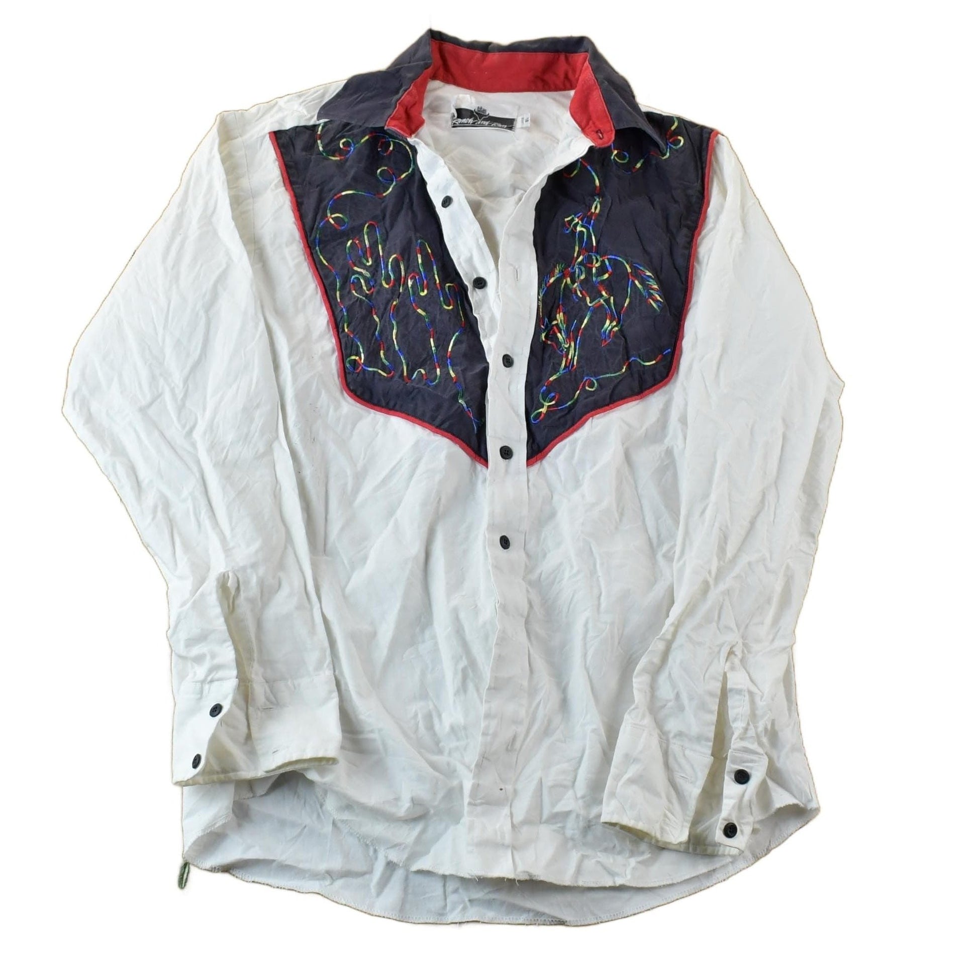 Vintage 70s Ranch And Town Western Button Up Shirt Men's Large from propervintagecanada