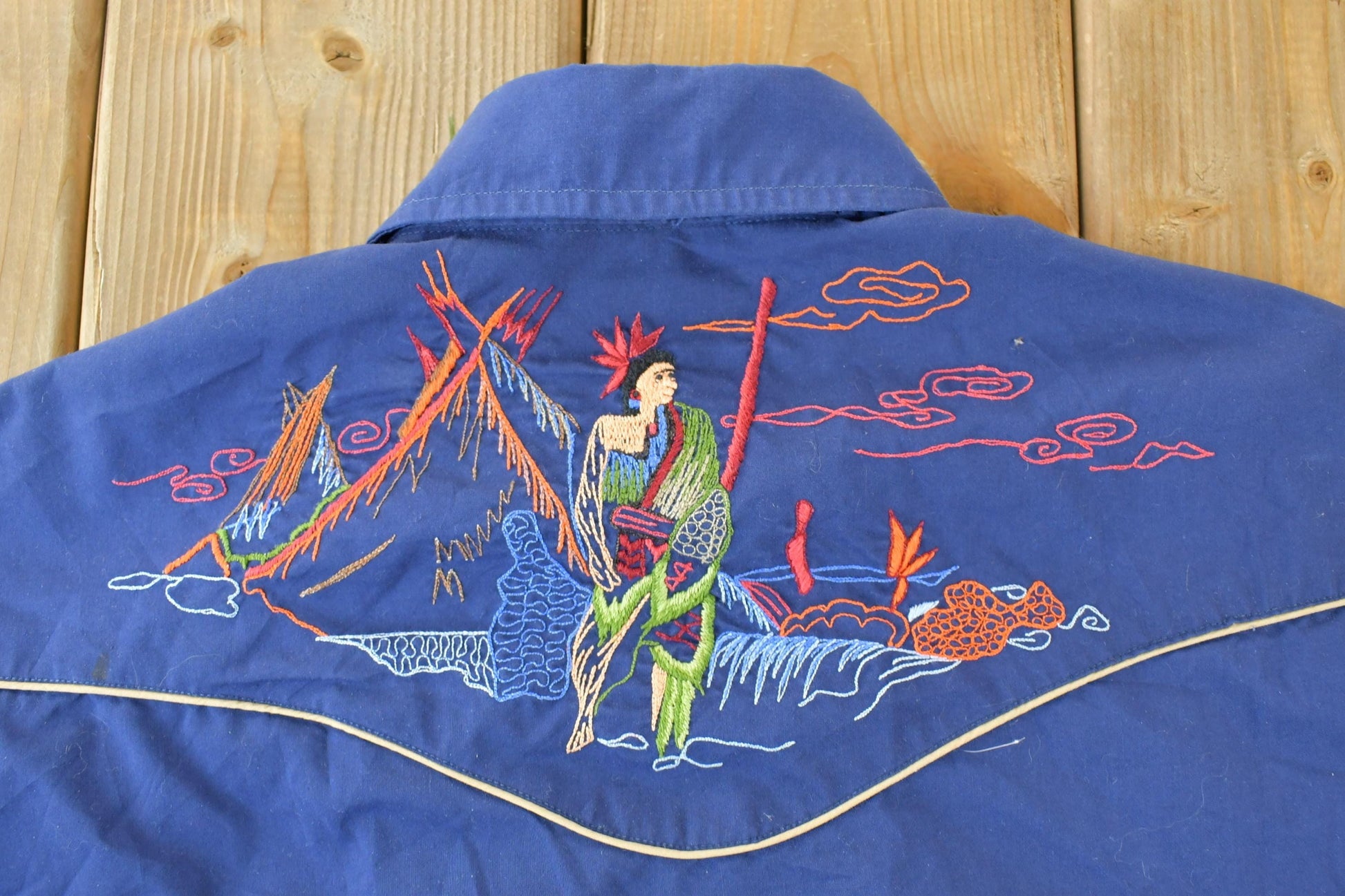 Vintage 70s Rocking Ranchwear Kennington Western Button Up Shirt Men's Medium from propervintagecanada