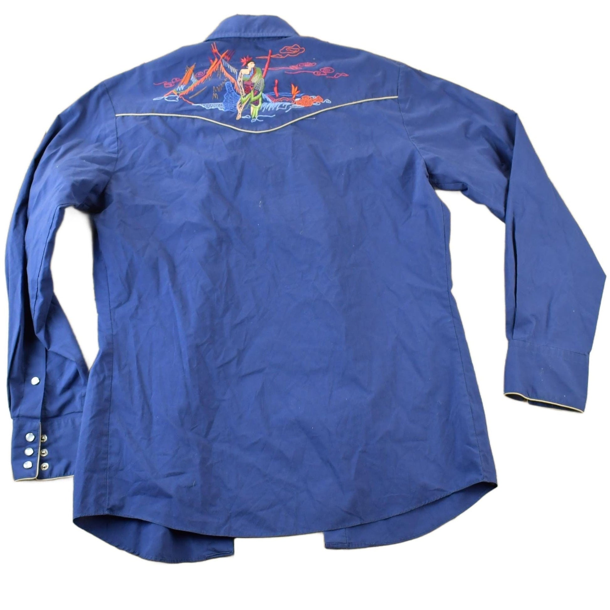 Vintage 70s Rocking Ranchwear Kennington Western Button Up Shirt Men's Medium from propervintagecanada