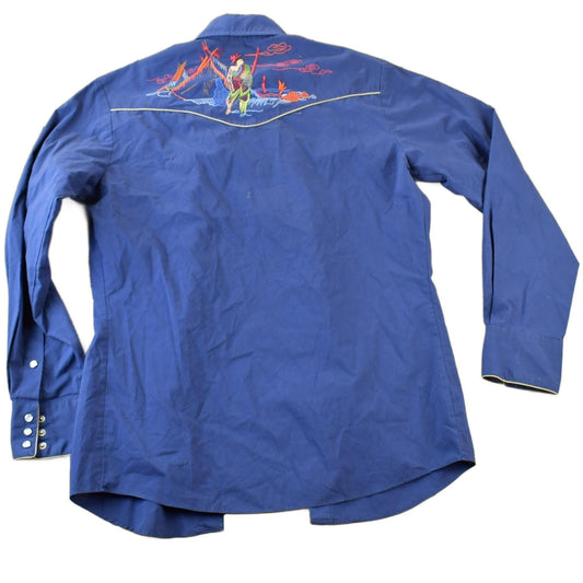 Vintage 70s Rocking Ranchwear Kennington Western Button Up Shirt Men's Medium from propervintagecanada