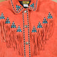 Vintage 80's Bob Mackie Western Button Up Suede Shirt from propervintagecanada