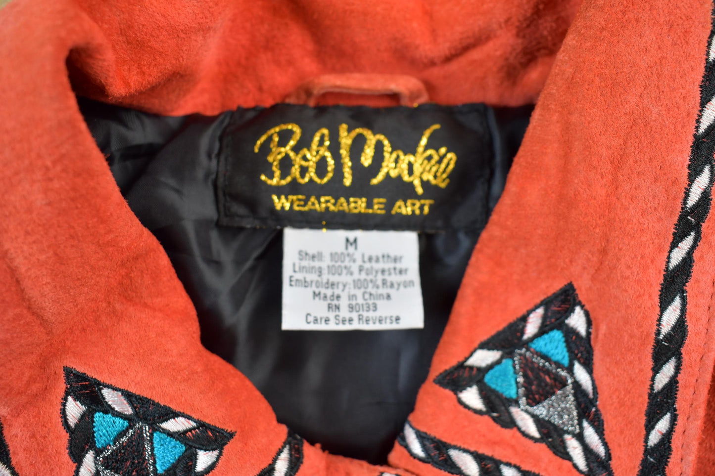 Vintage 80's Bob Mackie Western Button Up Suede Shirt from propervintagecanada