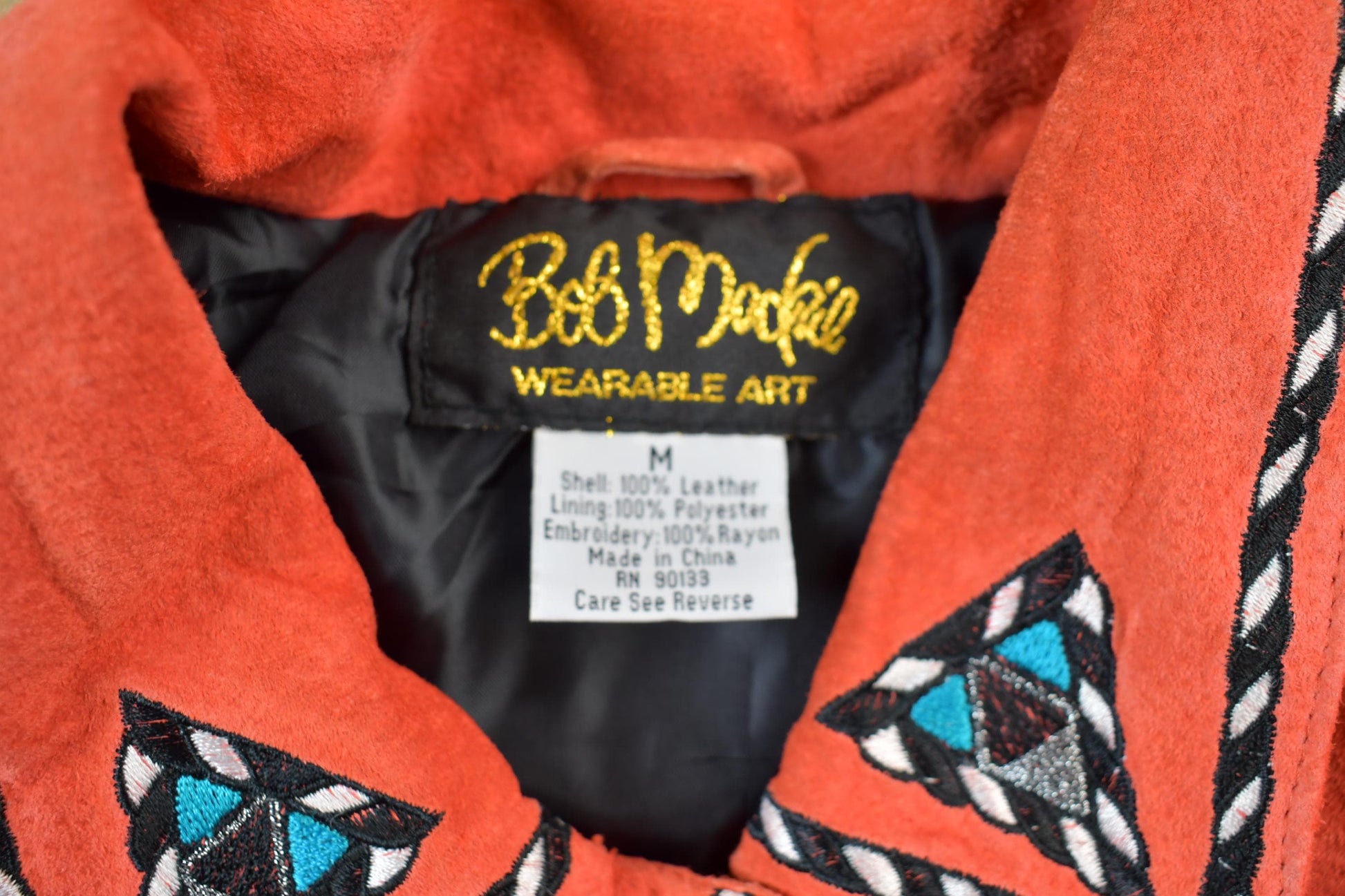 Vintage 80's Bob Mackie Western Button Up Suede Shirt from propervintagecanada