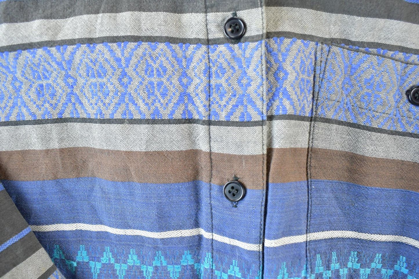 Vintage 80s Backroad Blues Western Button Up Shirt Men's Large from propervintagecanada