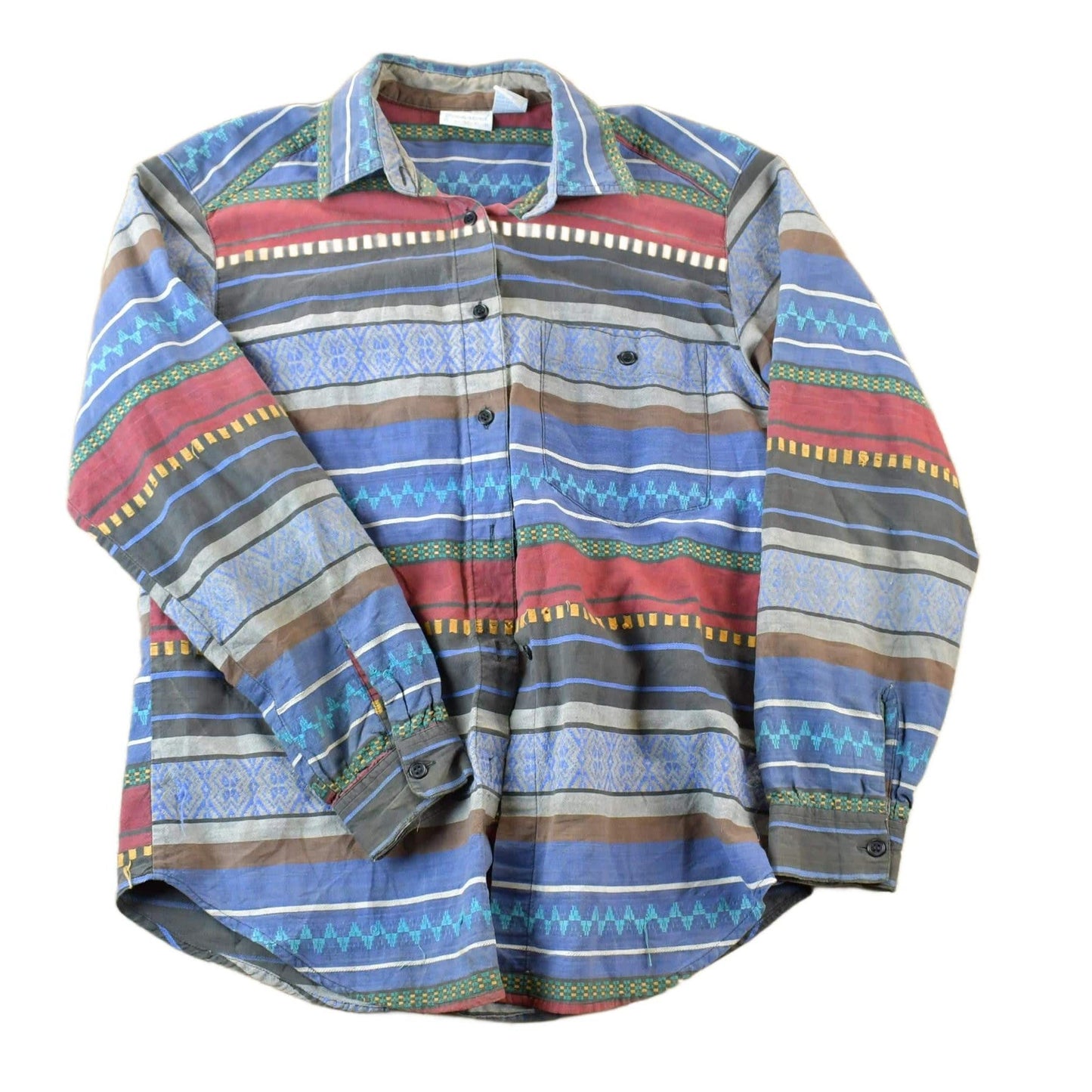 Vintage 80s Backroad Blues Western Button Up Shirt Men's Large from propervintagecanada