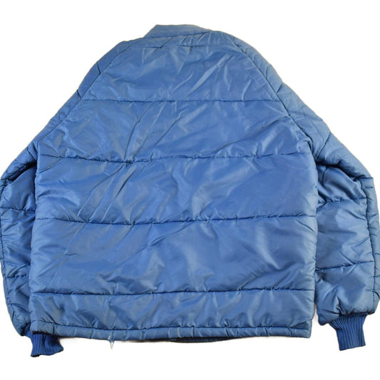 Vintage 80s Blue Nylon Puffer Jacket - Men's Medium from propervintagecanada