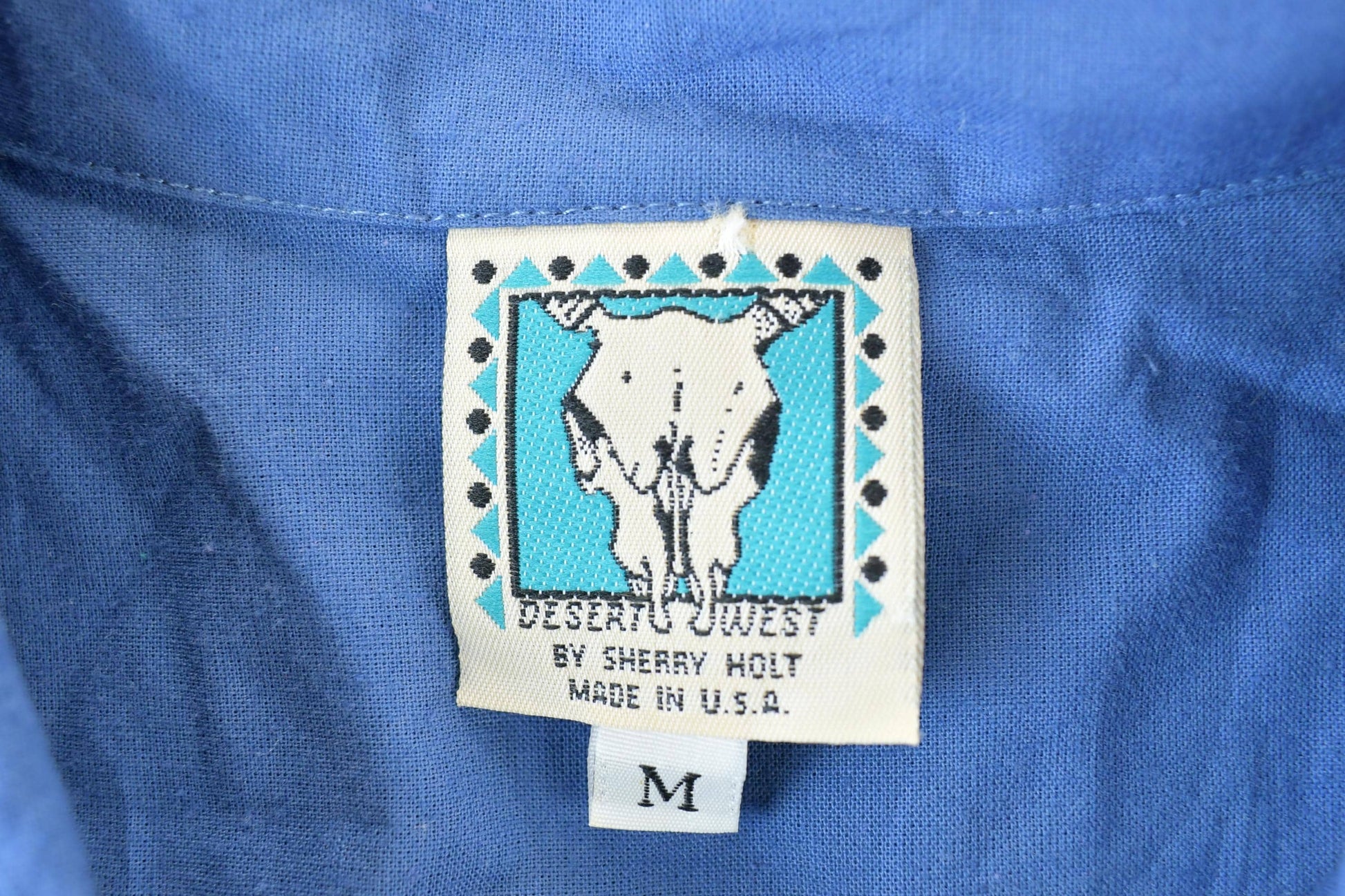 Vintage 80s Dessert West By Sheffy Holt Western Button Up Shirt Men's Medium from propervintagecanada