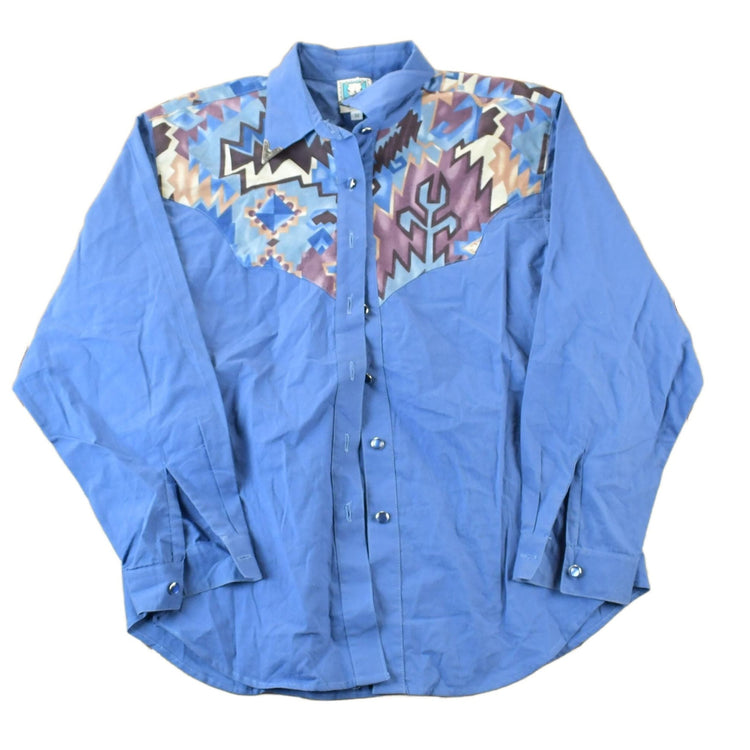 Vintage 80s Dessert West By Sheffy Holt Western Button Up Shirt Men's Medium from propervintagecanada