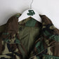 Vintage 80s Military Jacket Mens Small Green Camo from propervintagecanada