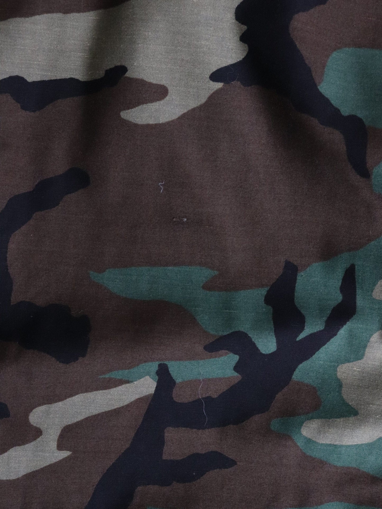 Vintage 80s Military Jacket Mens Small Green Camo from propervintagecanada