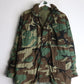 Vintage 80s Military Jacket Mens Small Green Camo from propervintagecanada