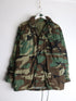Vintage 80s Military Jacket Mens Small Green Camo from propervintagecanada
