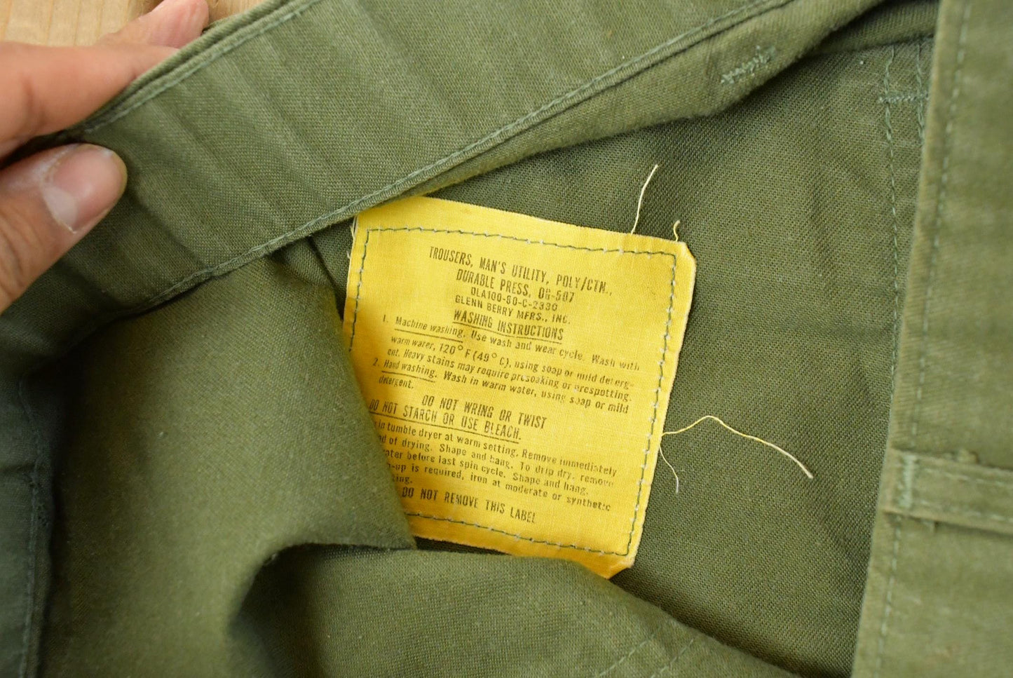 Vintage 80s Military OG-107 Fatigue Pants  Men's 33x29 from propervintagecanada