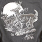 Vintage 80s Running Deer Graphic Sweatshirt, Outdoorsman Souvenir (Men's L) from propervintagecanada