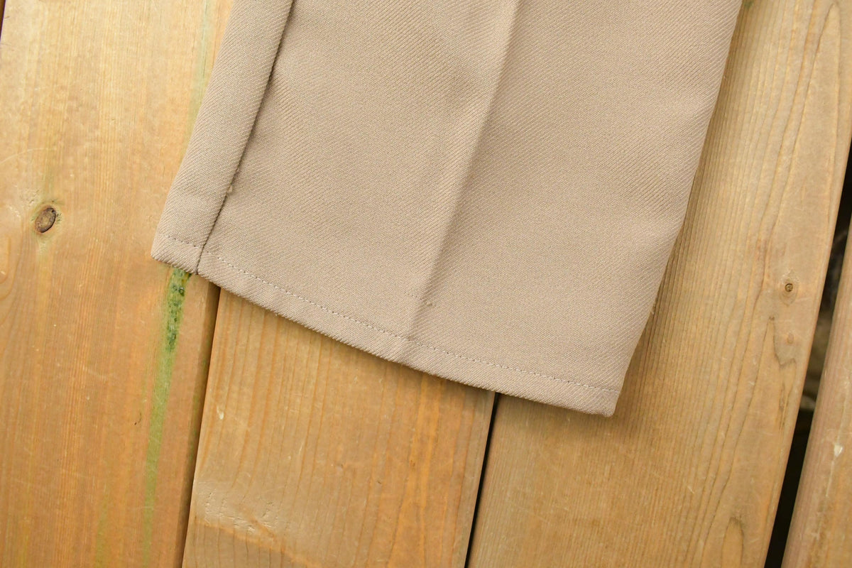Vintage 80s Wrangler Cowboy Rancher Pants Pleated Beige Slacks Men's 35 x 31 from propervintagecanada