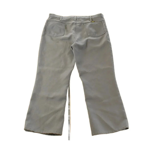 Vintage 80s Wrangler Cowboy Rancher Pants, Pleated Gray Slacks (36x26) Made in USA from propervintagecanada