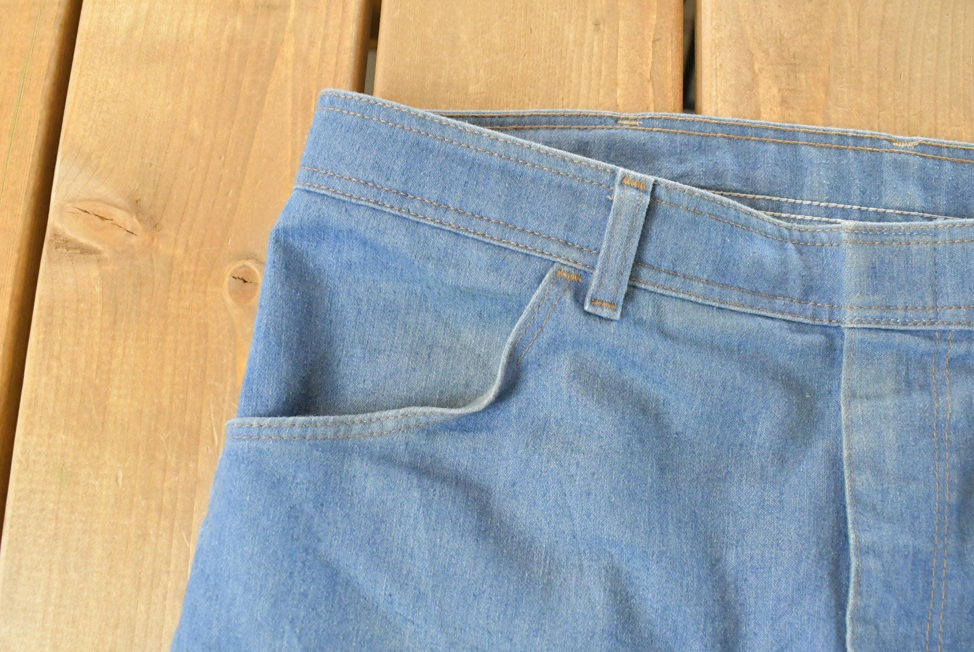 Vintage 80s Wrangler Rancher Jeans, Western Cowboy Style 38x29 from propervintagecanada