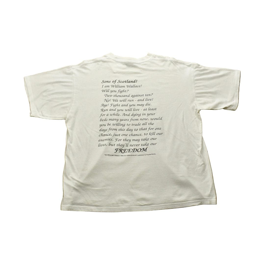 Vintage 90's Braveheart Graphic T-Shirt Men's 2XL from propervintagecanada