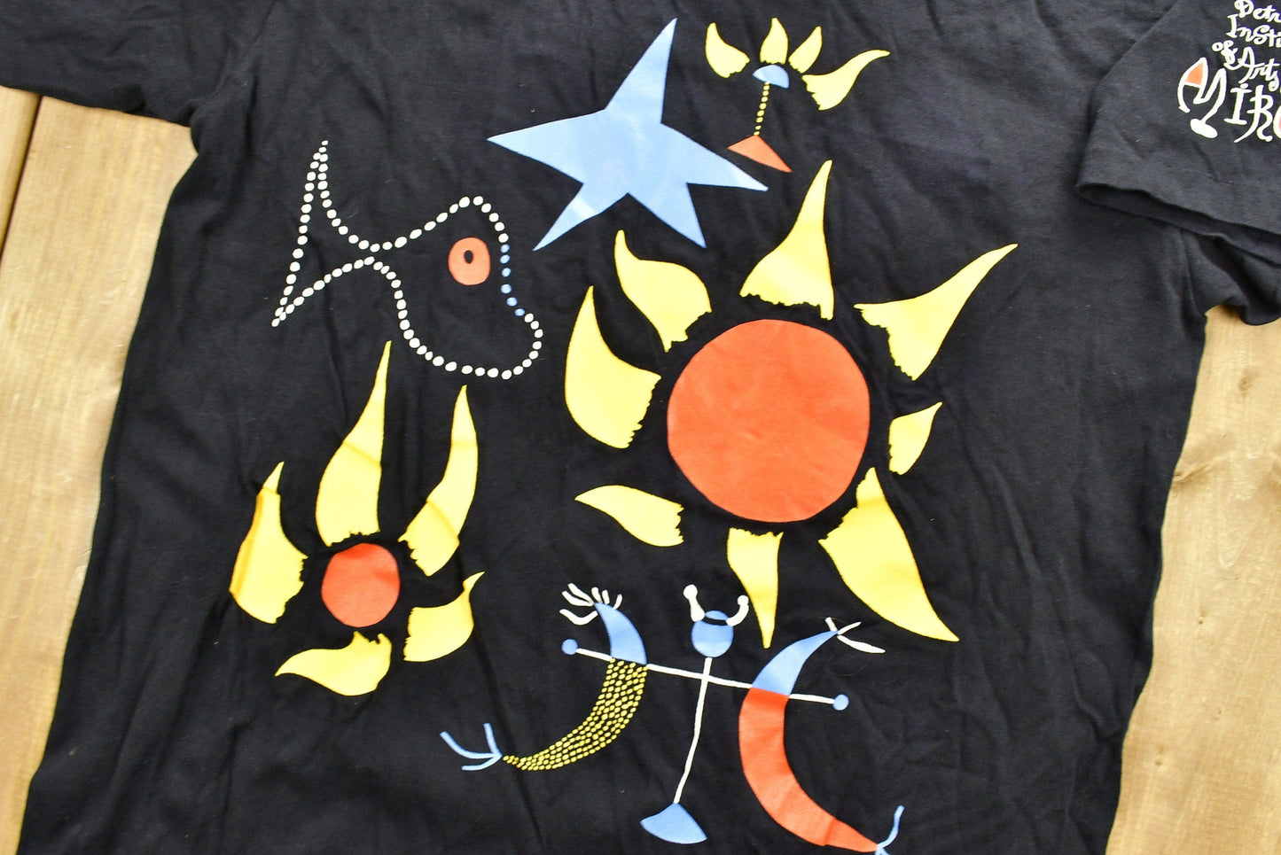 Vintage 90's Joan Miro Art T-Shirt Men's Medium from propervintagecanada