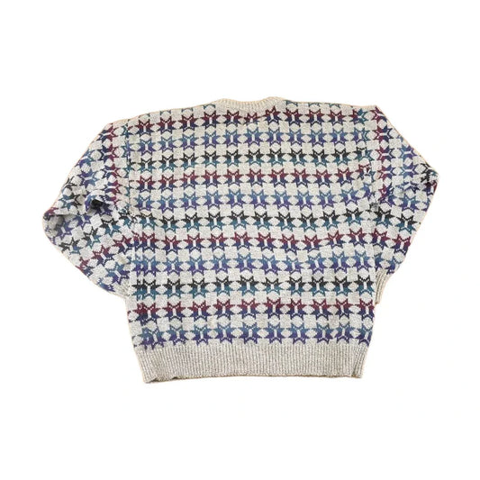 Vintage 90s Abstract Knit Sweater Men's XL - Funky Pullover from propervintagecanada