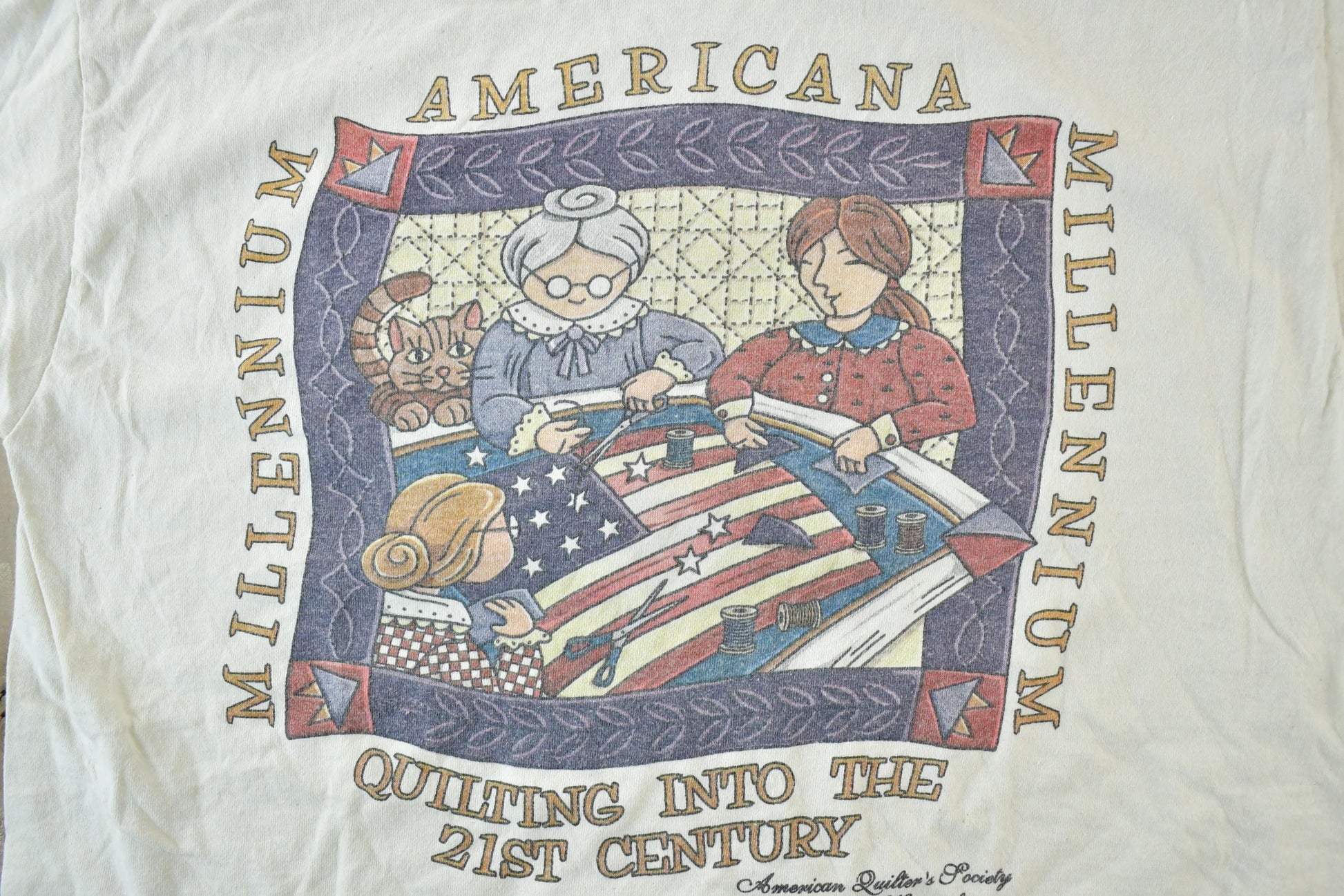Vintage 90s American Quilter's Society Men's Large from propervintagecanada