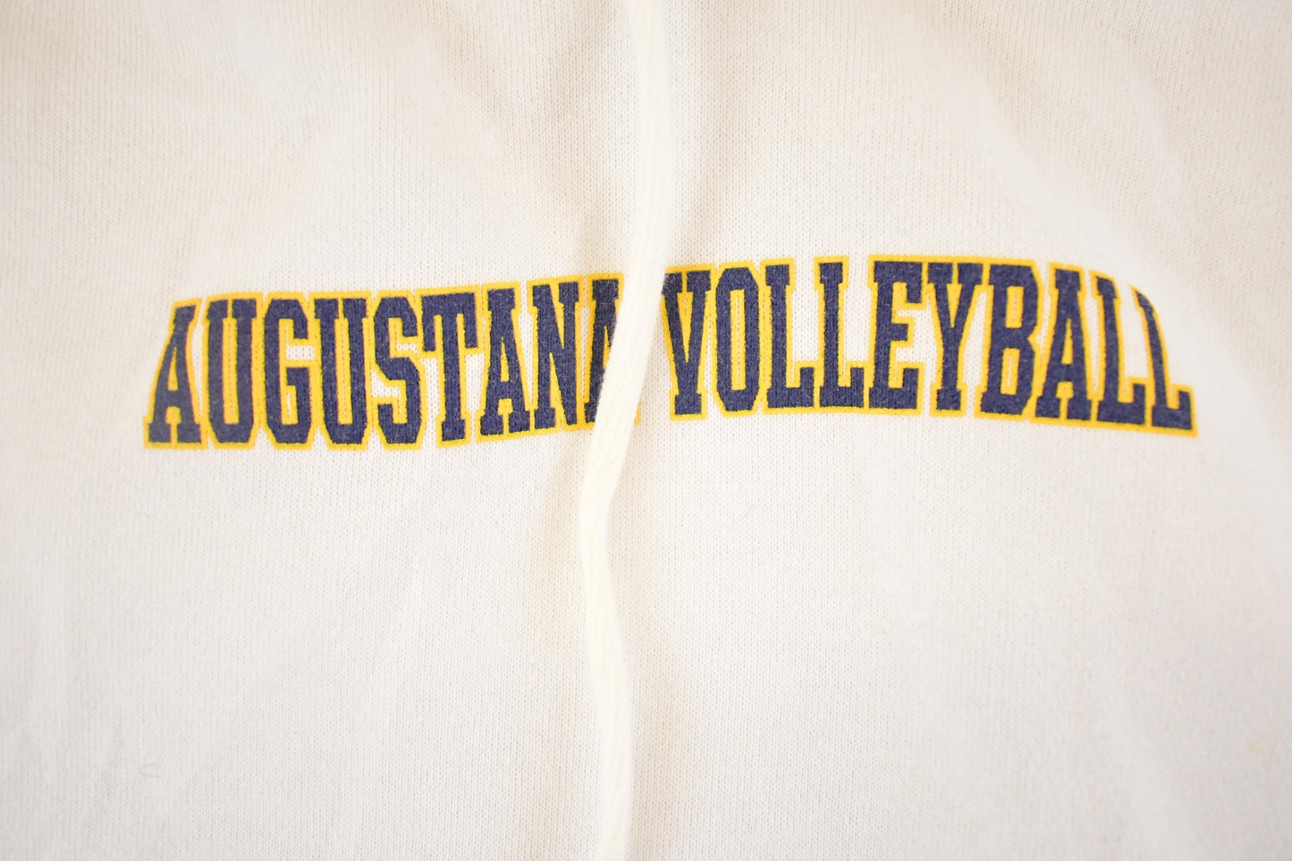 Vintage 90s Augustana Volleyball Hoodie - Russell Athletics NCAA Sweater, Men's L from propervintagecanada