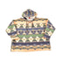 Vintage 90s Aztec Fleece Hoodie XL: Geometric Pullover Sweatshirt from propervintagecanada