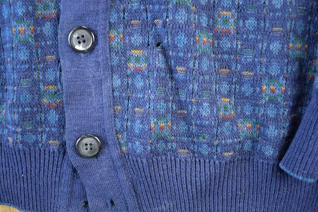 Vintage 90s Bahama Knit Wool Blend Cardigan Men's L from propervintagecanada