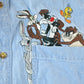 Vintage 90s Bugs Bunny Western Button Up Shirt Men's Large from propervintagecanada