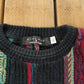 Vintage 90s Cable Knit Sweater: Protege Abstract Crewneck, Men's Large Tall from propervintagecanada