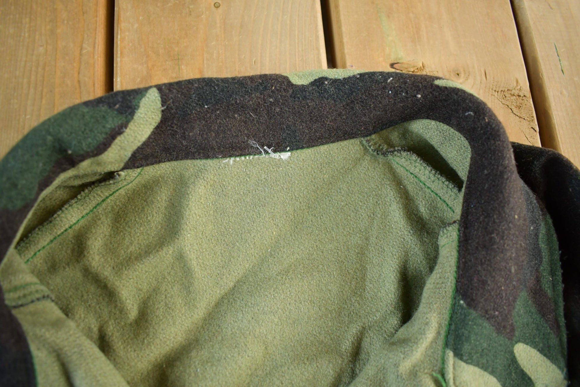 Vintage 90s Camo Hunting Jacket Wool Blend Men's Large from propervintagecanada