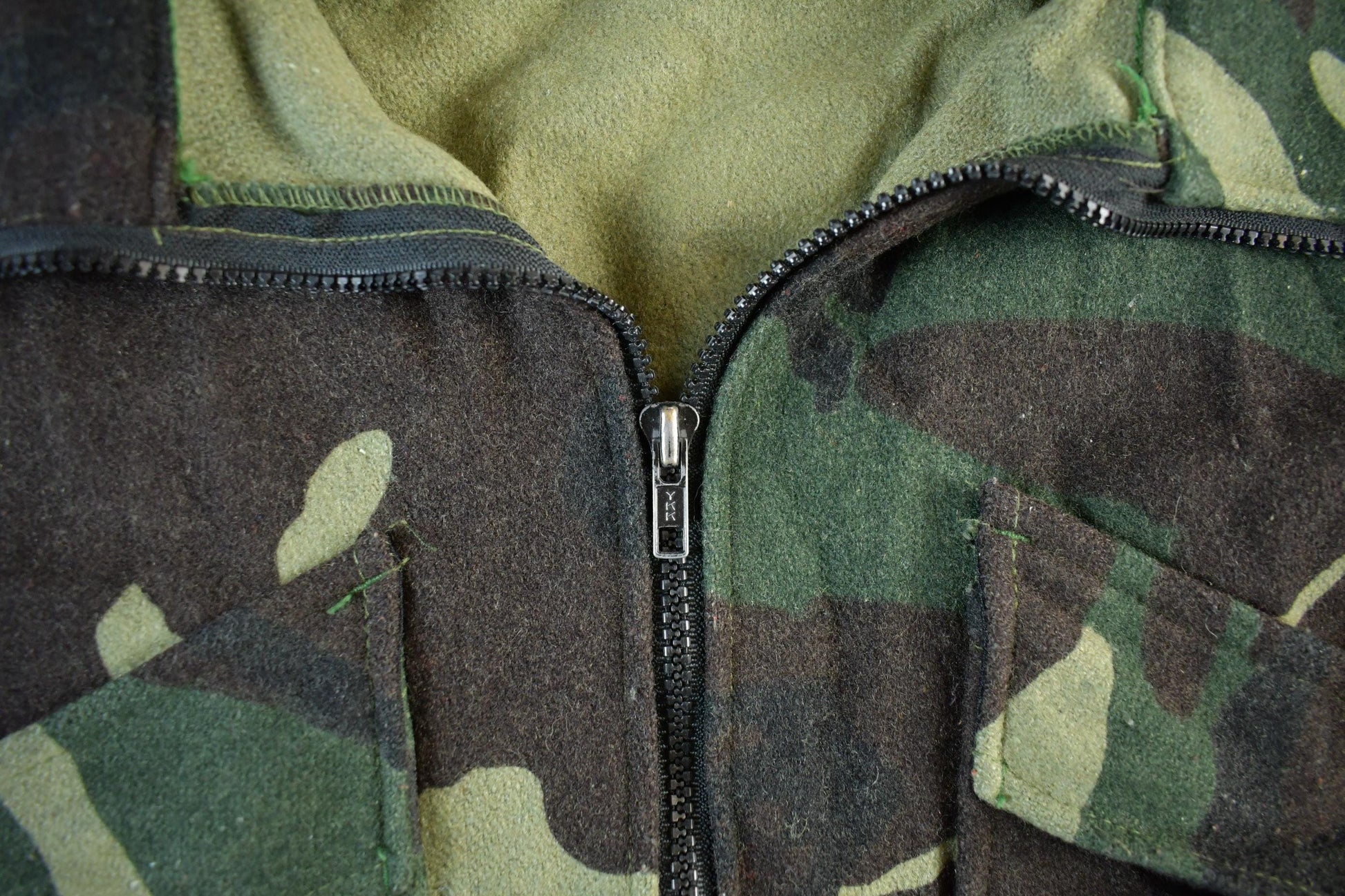 Vintage 90s Camo Hunting Jacket Wool Blend Men's Large from propervintagecanada