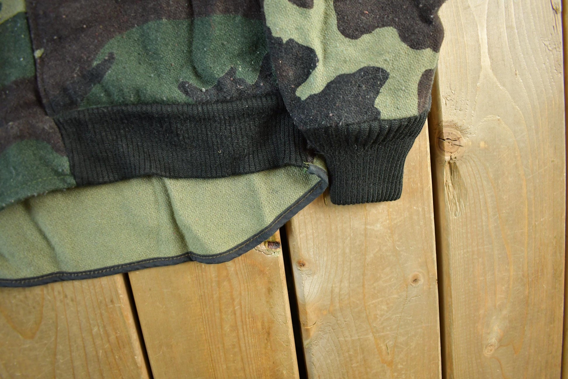 Vintage 90s Camo Hunting Jacket Wool Blend Men's Large from propervintagecanada