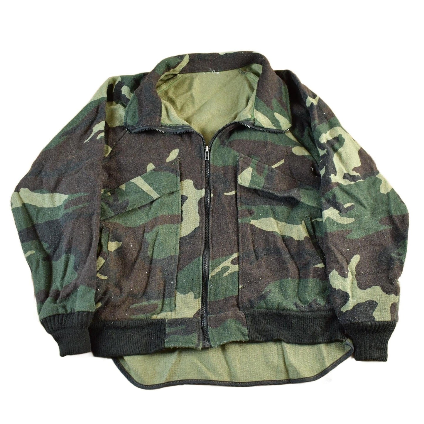 Vintage 90s Camo Hunting Jacket Wool Blend Men's Large from propervintagecanada
