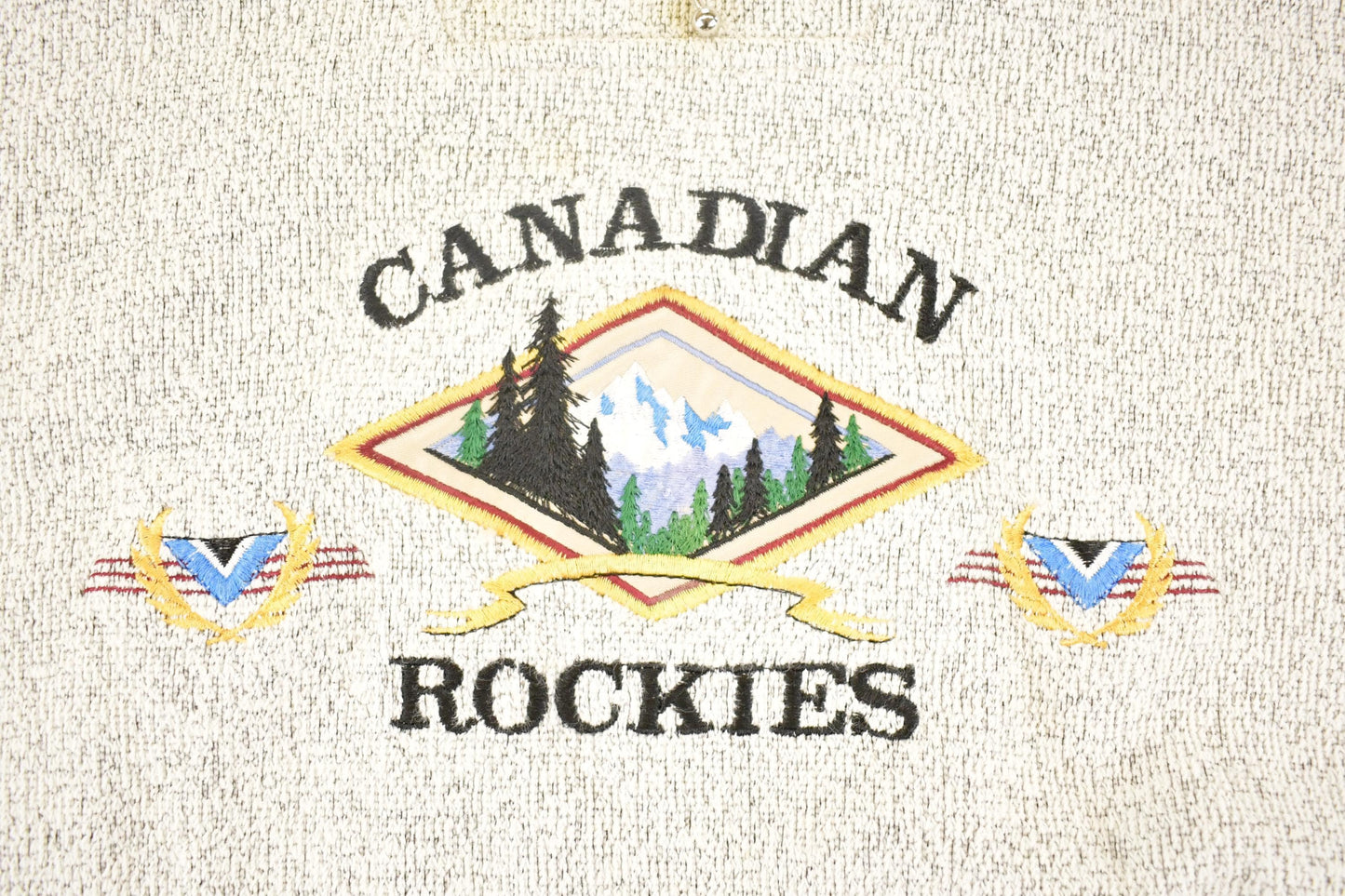 Vintage 90s Canadian Rockies Quarter Zip Sweatshirt, Men's XL from propervintagecanada