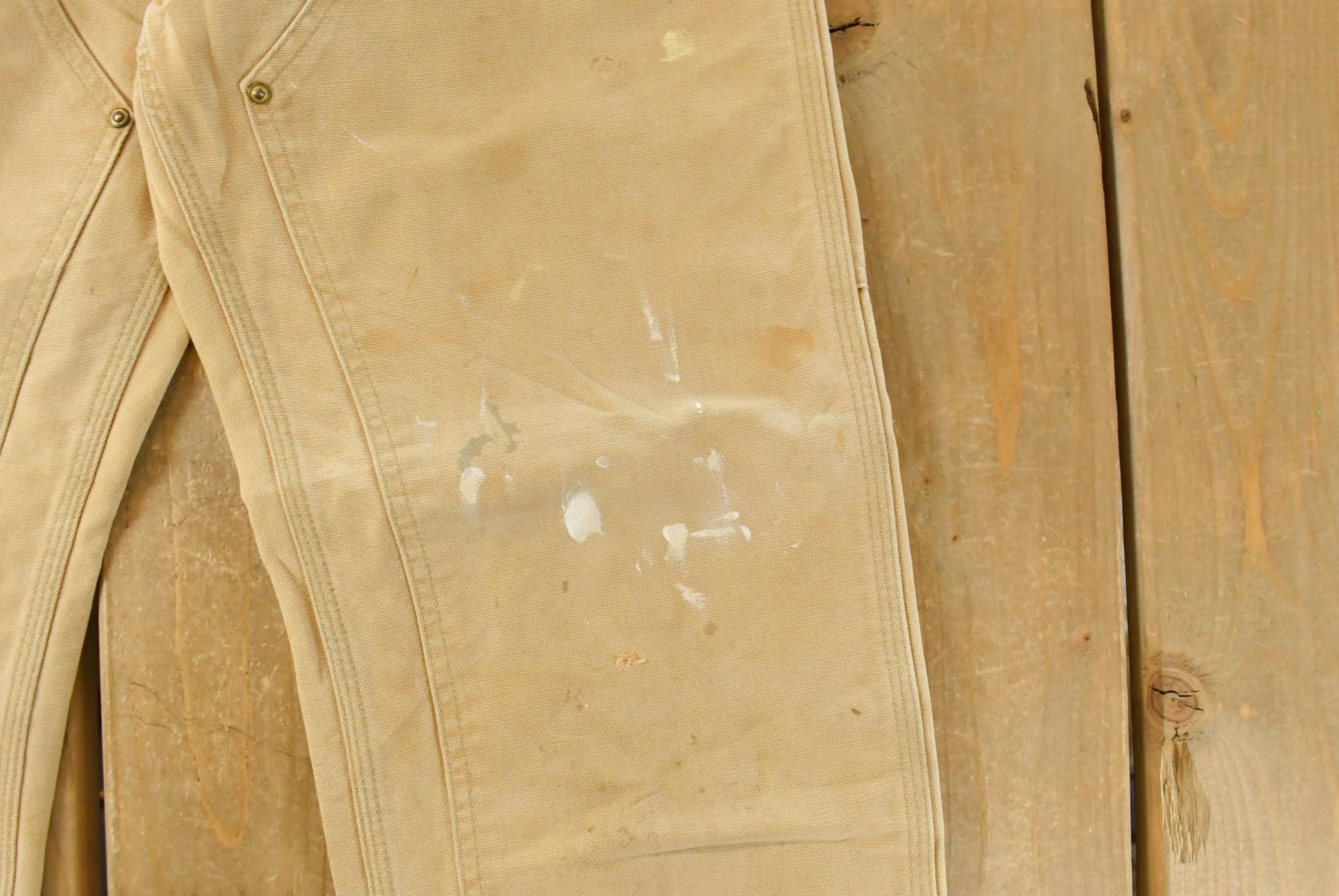 Vintage 90s Carhartt Double Knee Work Pants, Distressed Carpenter Men's 29x30 from propervintagecanada