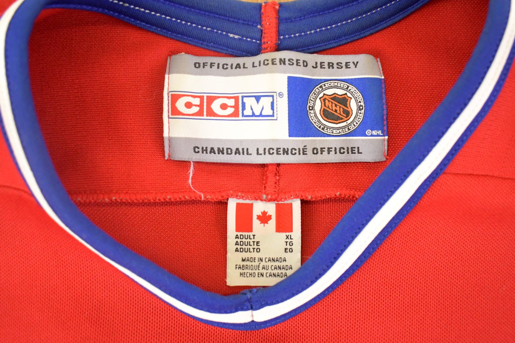 Vintage 90s CCM Montreal Canadiens NHL Hockey Jersey, Men's XL from propervintagecanada