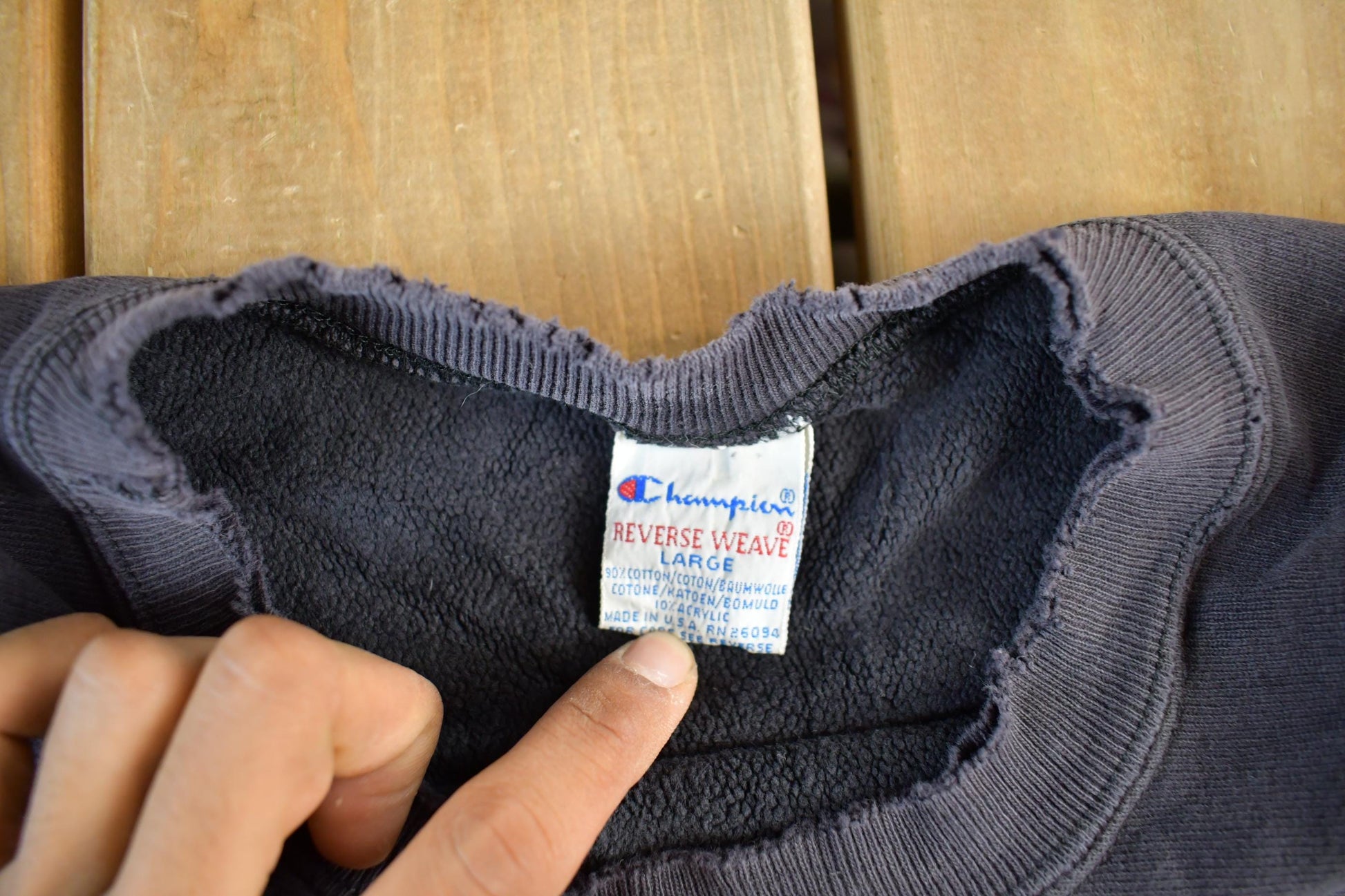 Vintage 90s Champion Reverse Weave Sweatshirt Men's Large from propervintagecanada