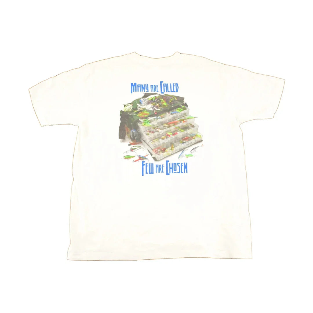 Vintage 90s Columbia Fishing Graphic Tee Men's L from propervintagecanada
