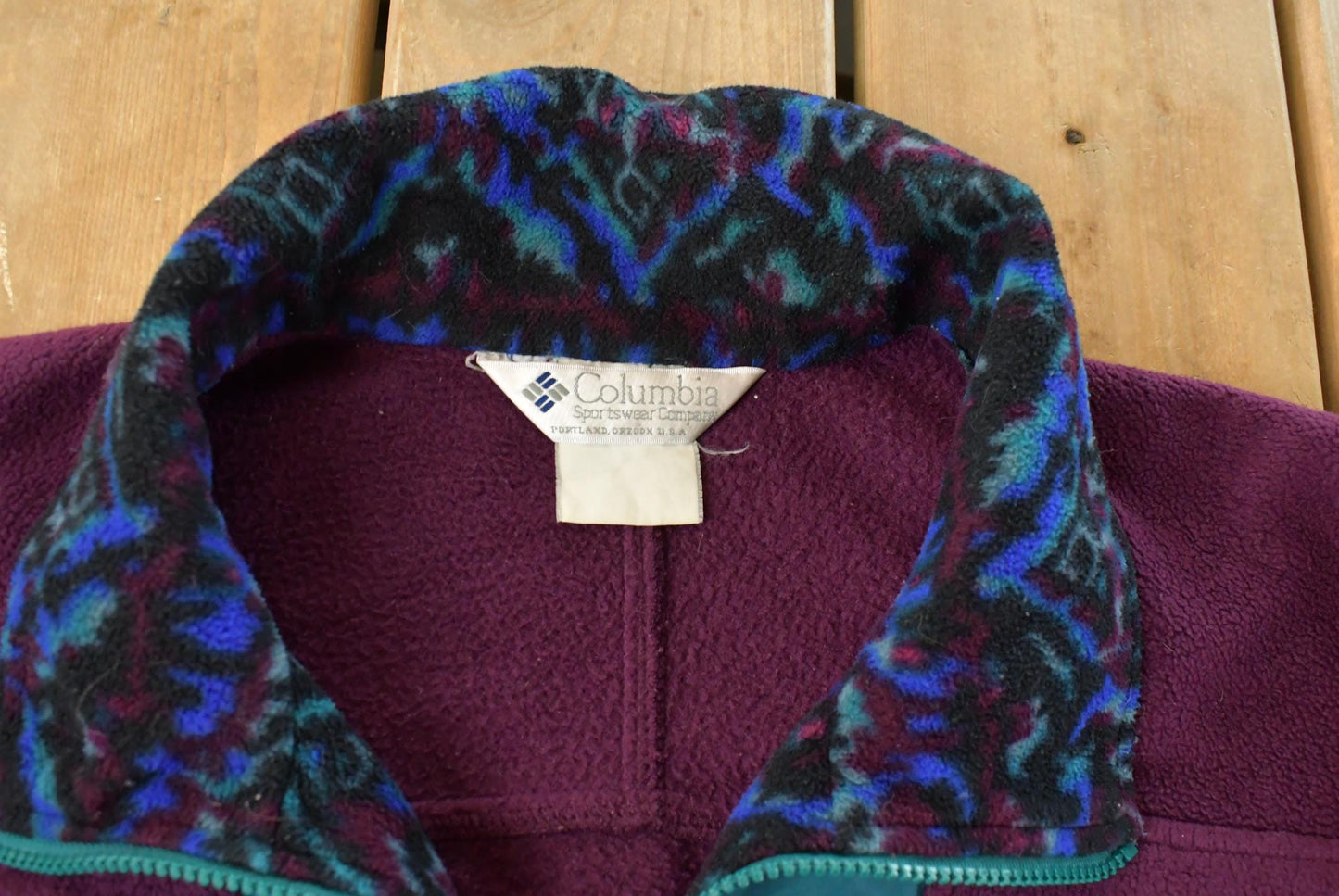 Vintage 90s Columbia Fleece Sweater Full Zip Women's XL from propervintagecanada