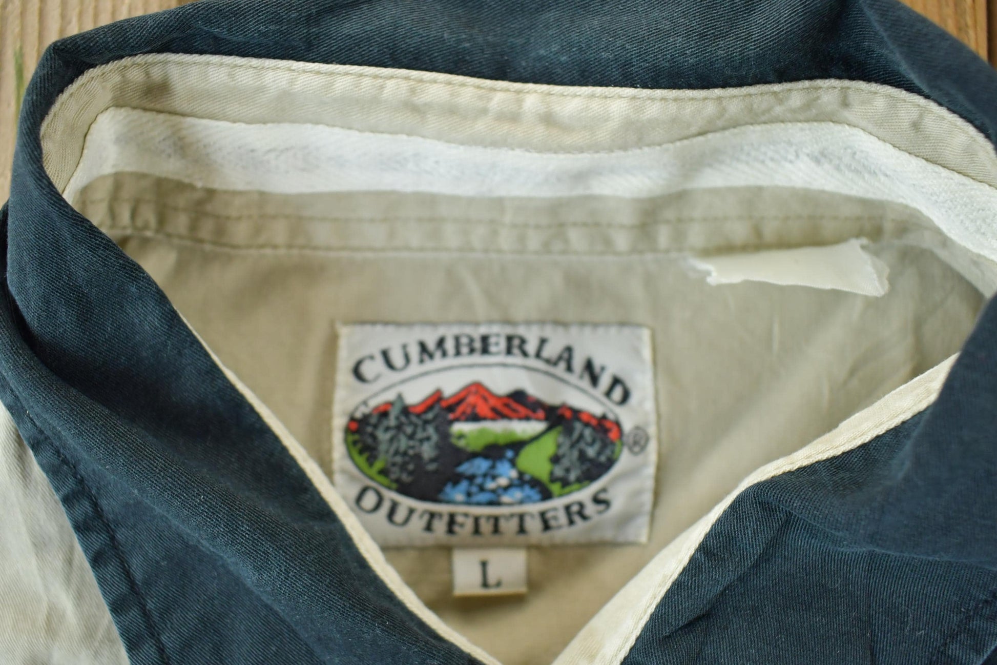 Vintage 90s Cumberland Outfitters Western Button Up Shirt Men's Large from propervintagecanada